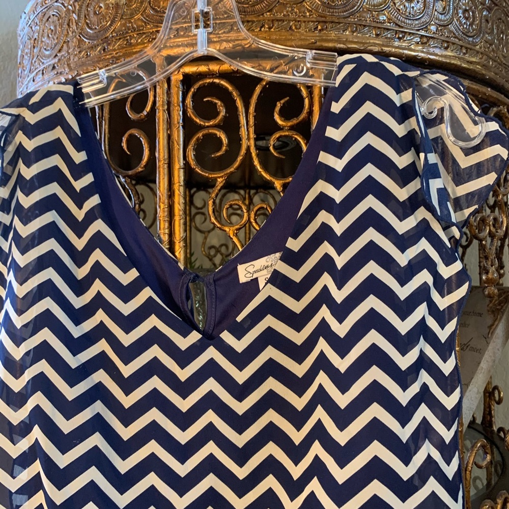 Speechless Chevron Pattern Dress - image 2